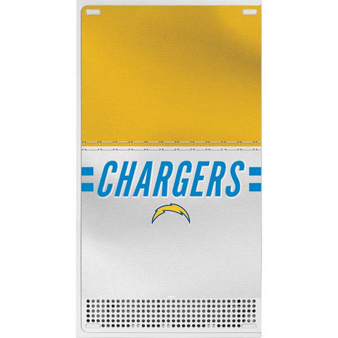 NFL Los Angeles Chargers White Striped Xbox Series S Console Skin